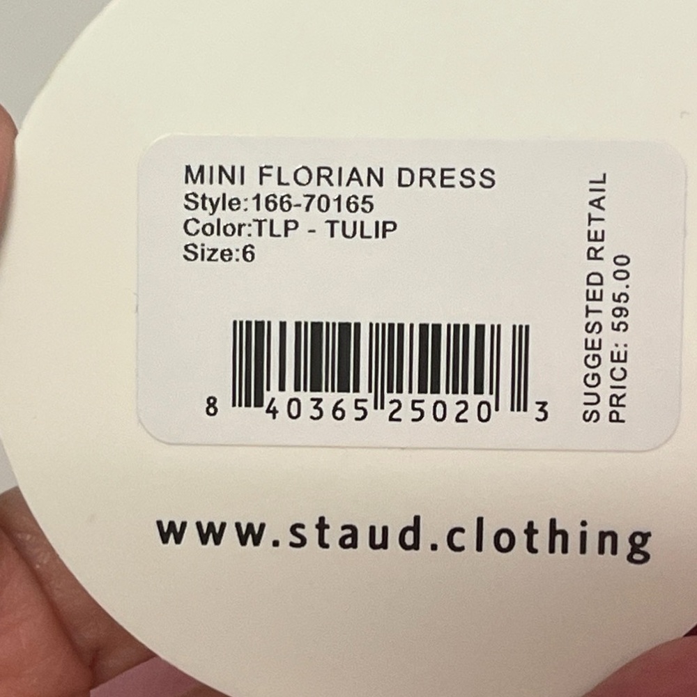 STAUD Pink Ruffled Mini Dress - Picture 13 of 13